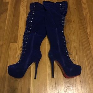 Blue Suede Boots